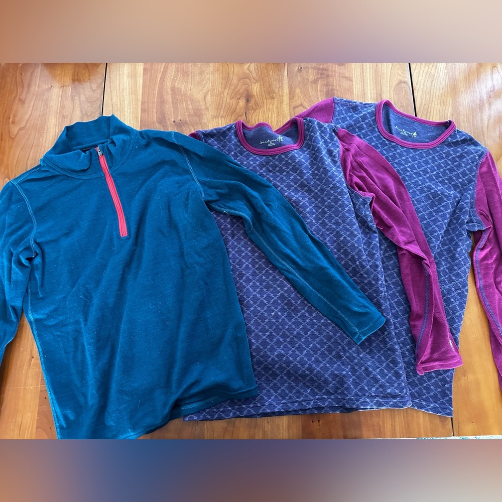 3 Long Sleeve Smartwool tops